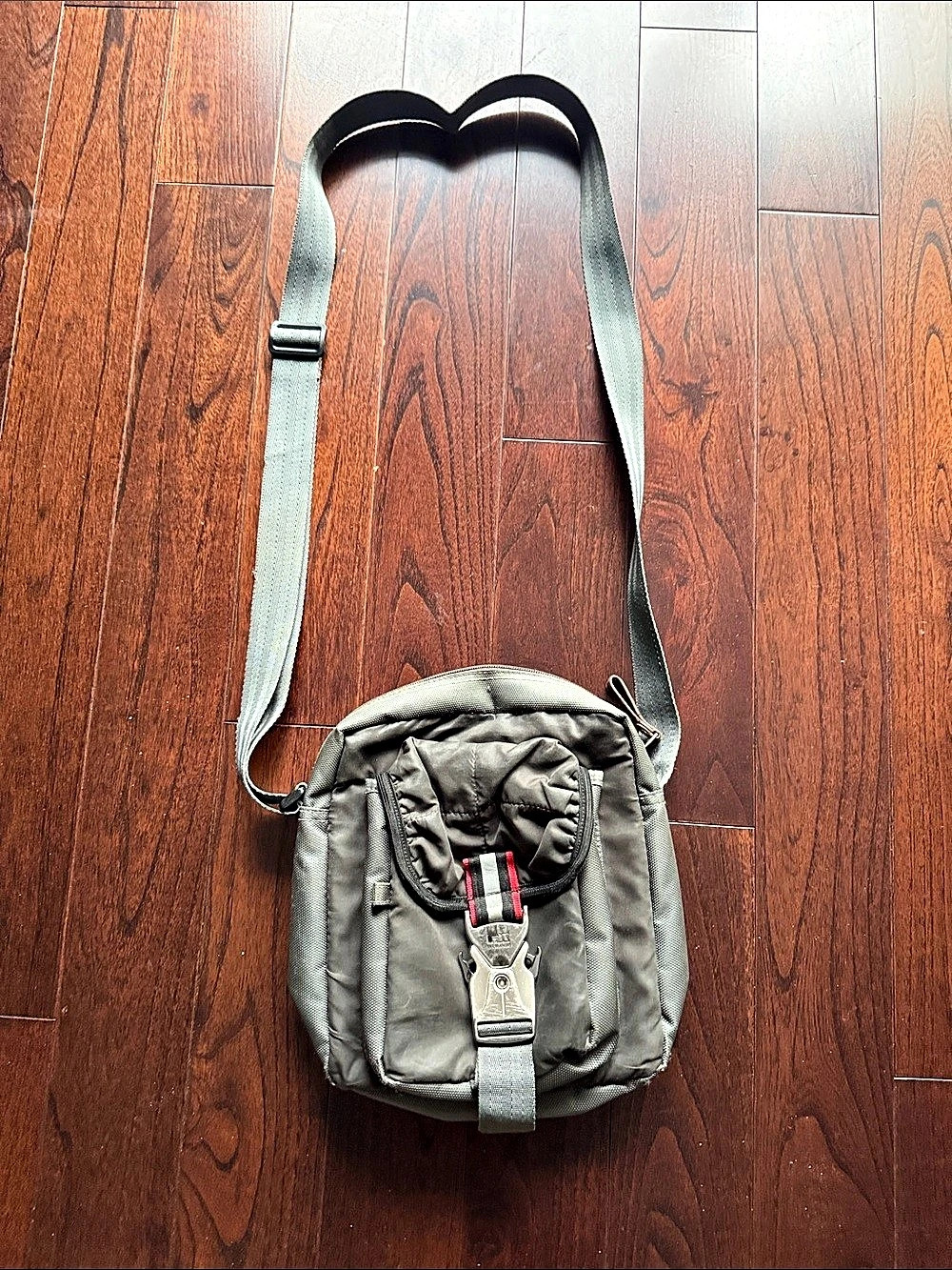 Gray Messenger Bag